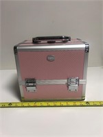 Joligrace Pink Makeup Travel Case with Lock