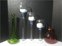 Glass Decanters & Candle Votive
