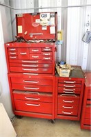 2PC MECHANICS TOOL CHEST WITH SIDE CABINET