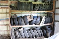 LARGE QUANTITY OF TIRES & WHEELS