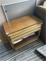 PAIR OF VINTAGE END TABLES - 24" X 14" X 22"
