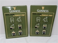 2 Metal Guiness Signs-20x14"