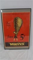 1932 Drumstick Ice Cream Sign-12"x18"