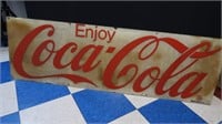 Plastic Coca-Cola Sign-54"x17"