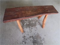 Vintage Wooden Bench-33x10x15"