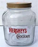 Hershey's chocolate jar – 6” x 6” x 8” tall