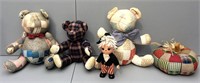 3 Fabric Bears,
