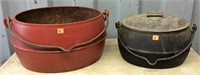 Oval iron pots