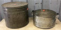 Tin container-12", Tin Strainer-11"