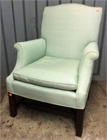 Chippendale Arm Chair, upholstered back, Berkley