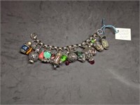 Napier Chinese Lantern Charm Bracelet