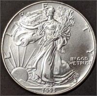 1993 1 oz American Silver Eagle Brilliant