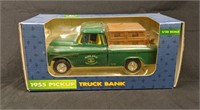 1955 Pickup Truck John Deere Die Cast Bank NIB