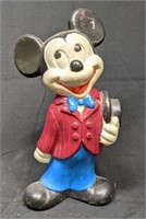 9" Antique Ceramic Hand Painted Mickey Mouse