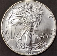 1995 1 oz American Silver Eagle Brilliant