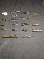 Group of Vintage Jewelry Men's Tie Clips