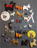 Group of Scottie Dog Theme Jewelry Accessories