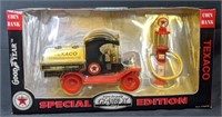 Texaco Goodyear Die Cast Toy Truck and Gas Pump