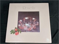 Rosella Pink Walther Glas Dish in Original Box