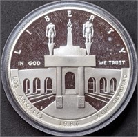 1984 US Olympic Proof Silver Dollar In Capsule