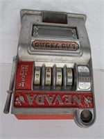 Vintage Nevada Cast Iron Slot Machine-11"x7"