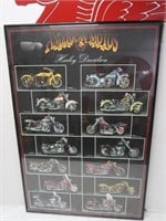 Harley Davidson Framed Picture-36"x24"