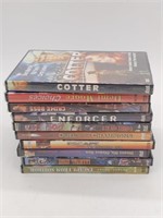 (10) DVDs : Cotter, Choices, Crime Boss,