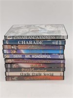 (10) DVDs : Casablanca Express, Charade, Dinner