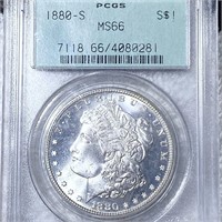 1880-S Morgan Silver Dollar PCGS - MS66