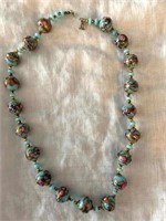 ITALIAN HAND PAINTED NECKLACE