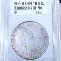 1809 Mexican Silver 8 Reales XF