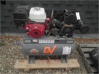 DV Systems horizontal shop-style air compressor