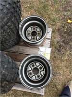 (3) ATV tires and rims AT22x11-8