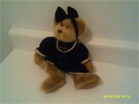 New 13" plush "Jenny Bear" With  Royal Blue Dress