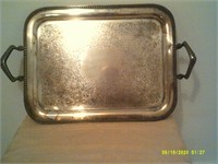 Ornate Silver Tray - 15 x 11.5 -Wm Rogers Hamilton