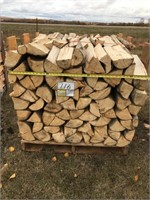 Pallet of poplar firewood