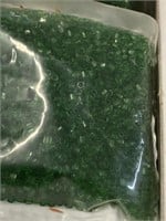 Transparent green Toho hex seedbed. Two boxes