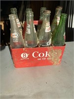 Coca Cola Bottle Holder w/ Bottles