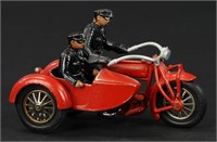 HUBLEY INDIAN POLICE CYCLE W/ SIDECAR