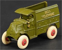 SMALL HUBLEY BELL TELEPHONE TRUCK