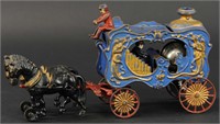 HUBLEY CIRCUS ARTICULATED CALLIOPE WAGON