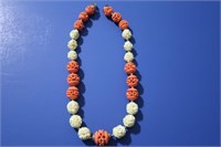 Ivory & Coral Necklace