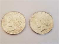 1922-S & 1923-S Silver Peace Dollars