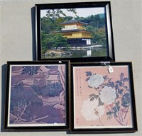 3 Framed Oriental Artworks