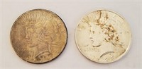 1923 & 1926 Silver Peace Dollars