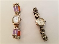 2 Sterling Silver Watches With Jade?