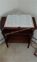 Vintage book stand. 28"x30"