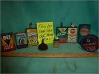 Vintage Auto / Oil & Household Tins