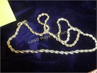 Sterling Silver .925 Rope Chain