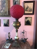VICTORIAN ROSE GLOBE LAMP